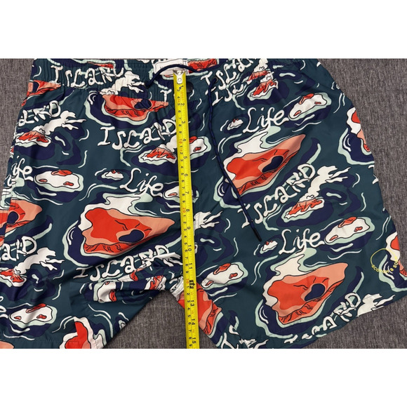 Scotch & Soda In Teal Orange Multicolor Swim Trunk Size L - Picture 4 of 7